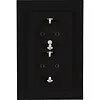 Kopp wandcontactdoos 2-voudig randaarde voor enkele inbouwdoos HK07 Athenis zwart mat (929550000) Kopp wandcontactdoos 2-voudig randaarde voor enkele inbouwdoos HK07 Athenis zwart mat (929550000)