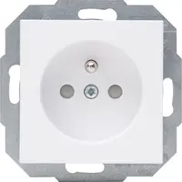 Kopp wandcontactdoos penaarde verhoogde aanraakbeveiliging HK07 Athenis arctic wit mat (940432000)