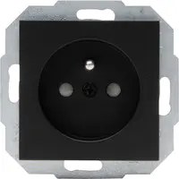 Kopp wandcontactdoos penaarde verhoogde aanraakbeveiliging HK07 Athenis zwart mat (940450002)