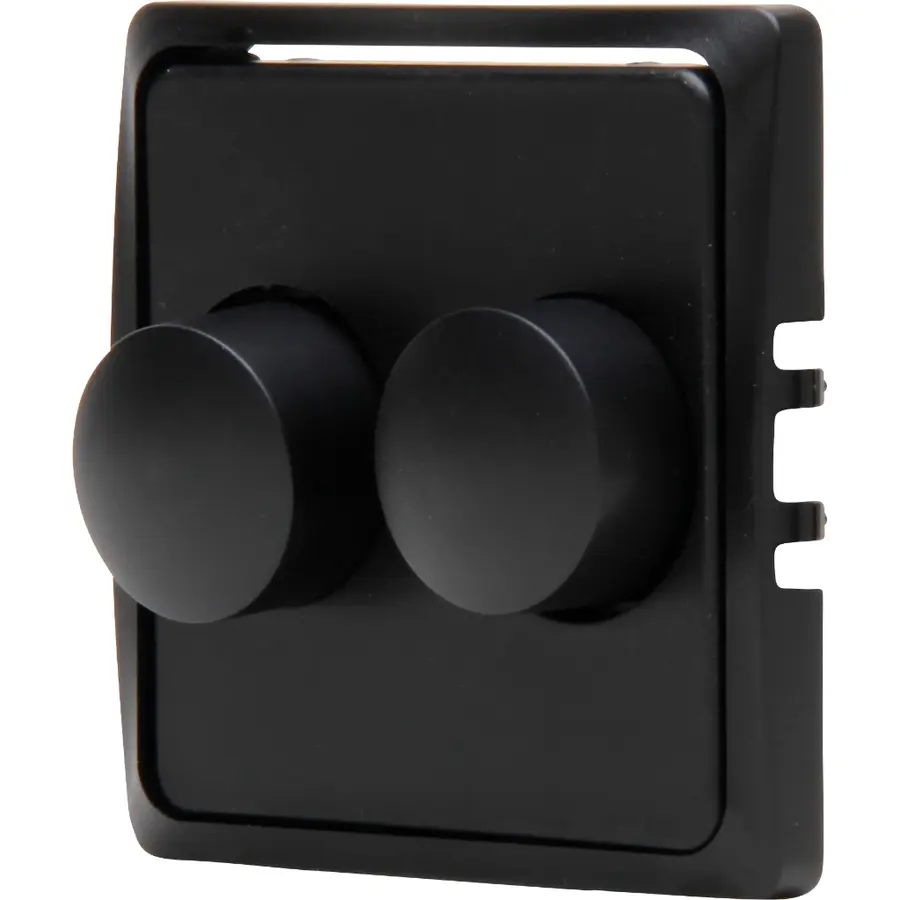 Kopp hk05 - dimmerplaat duo mat-zw (493150003)