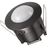 Kopp bewegingsmelder inbouw infrarood 360° 1200W LED 300W 230V IP20 zwart mat (824705015)