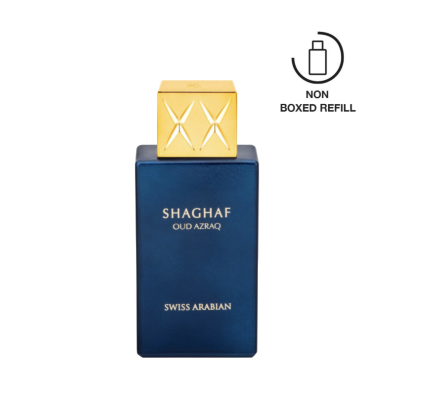 SHAGHAF OUD AZRAQ  75ML  - WITHOUT PACKAGING