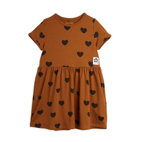 Mini Rodini Basic hearts dress short sleeve