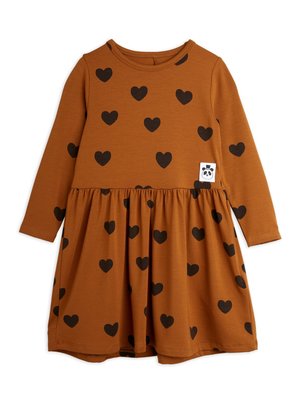 Mini Rodini Basic hearts dress long sleeve