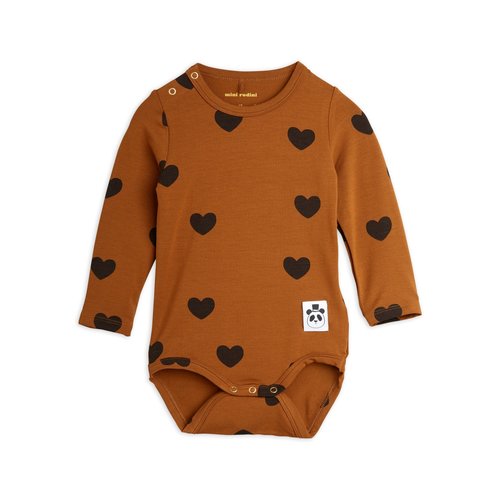 Mini Rodini Hearts romper lange mouw