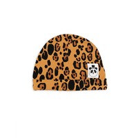 Basic leopard baby beanie