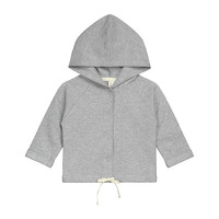 Baby Hooded Cardigan Grey Melange