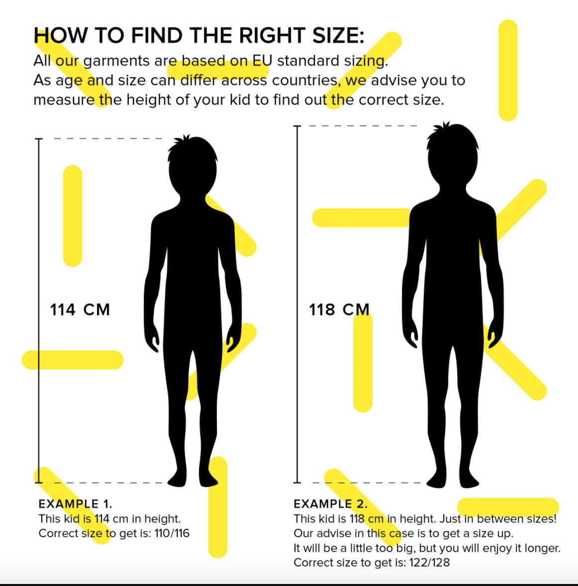 Size guide GOSOAKY