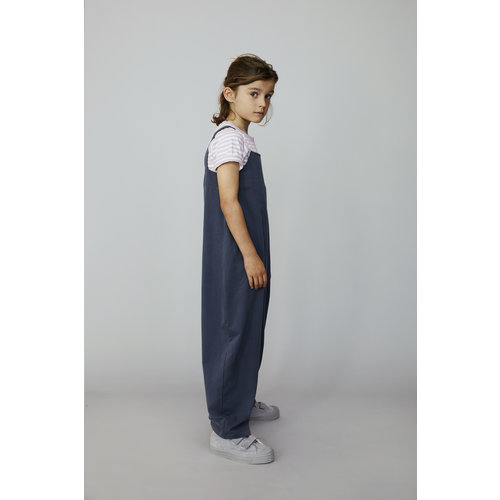 Gray label Lange jumpsuit blauw grijs