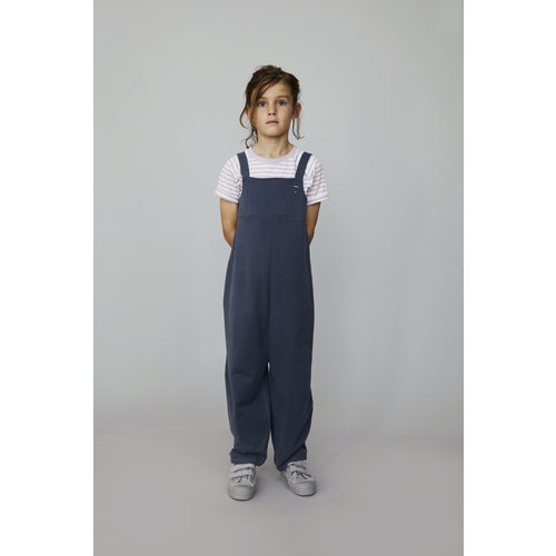 Gray label Lange jumpsuit blauw grijs Gray label Lange jumpsuit blauw grijs