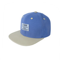 Organic Block Snapback Dusty blue sand cap