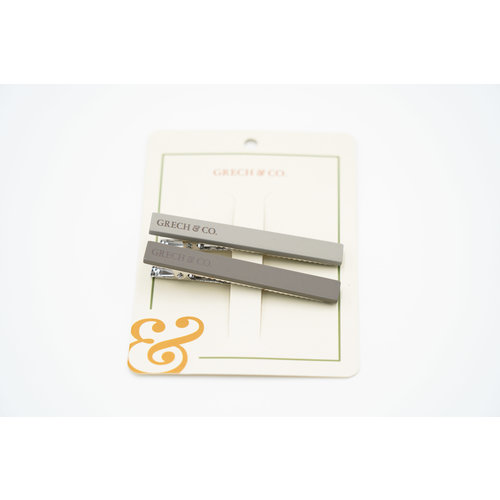 Grech & Co Set of 2 toned hairclips Bog