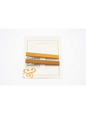 Grech & Co Set of 2 toned hairclips Wheat