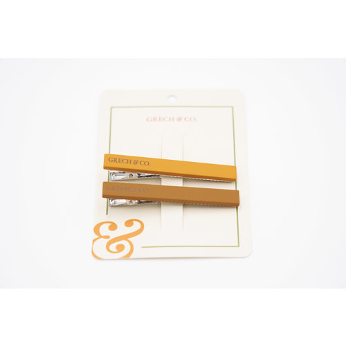 Grech & Co Set of 2 toned hairclips Wheat