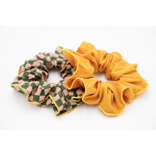 Grech & Co Hair scrunchies set of 2 Sunset - Orchard