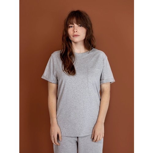 Gray label T-shirt korte mouw grijs volwassenen