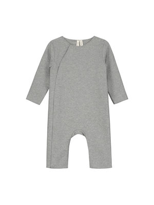 Gray label Baby Suit with Snaps Grey Melange