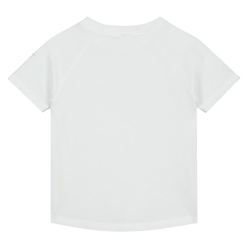 Gray label T-shirt wit