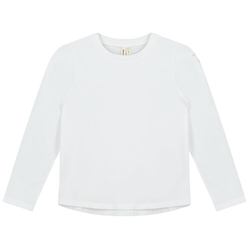 Gray label Long Sleeve Tee White