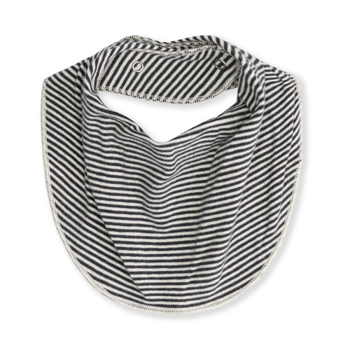 Gray label Baby Bib Nearly Black Cream