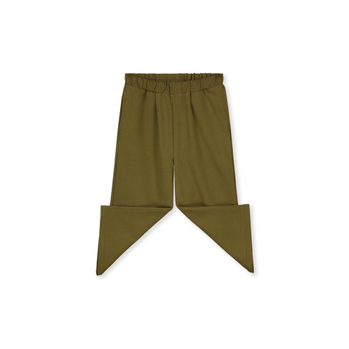 Gray label Broek met wijde pijpen olijf groen