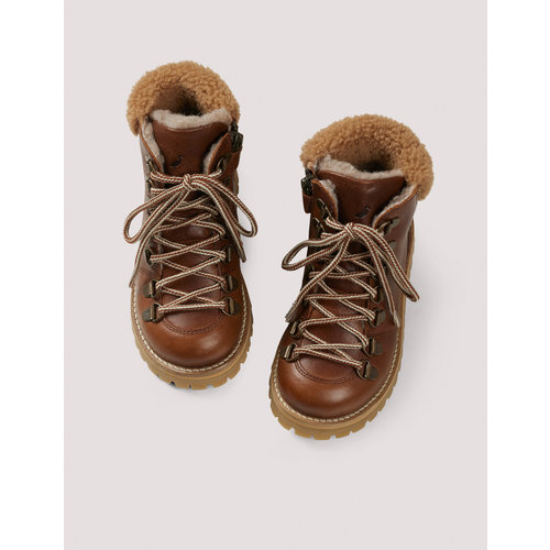 Petit Nord Shearling winter laarsjes hazelnoot