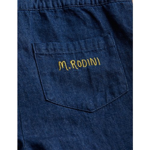 Mini Rodini Denim jumpsuit met rozen