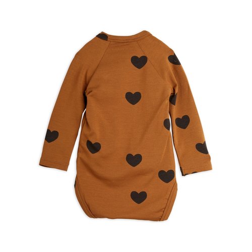 Mini Rodini Hearts overslag romper lange mouw