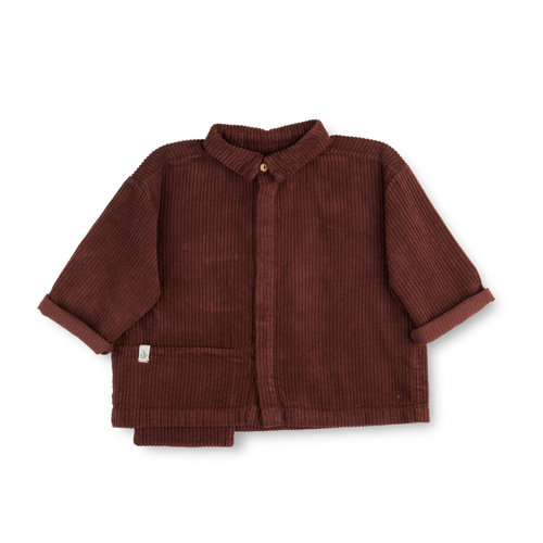 BONNIE & THE GANG Corduroy shirt in bruine kleur