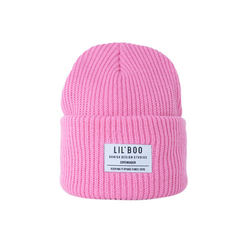 Lil' Boo Roze muts met brede rand