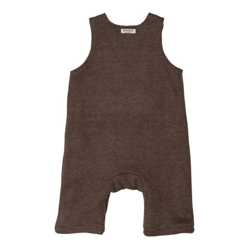 Donsje Baby jumpsuit donker bruin