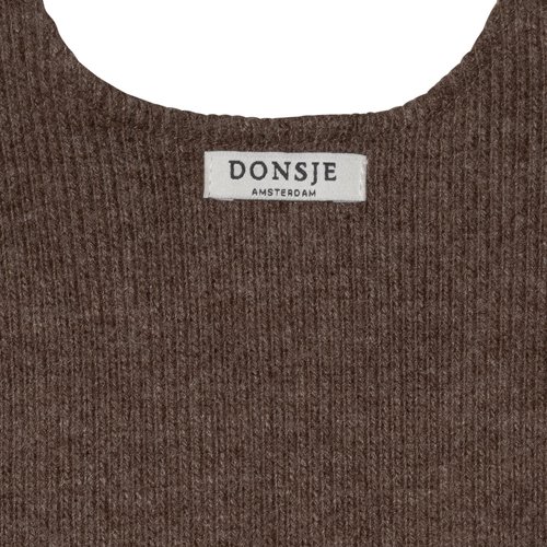 Donsje Baby jumpsuit donker bruin