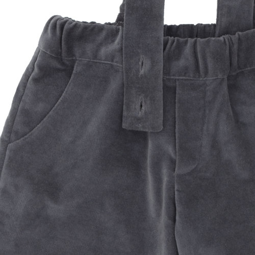 Donsje Baby broek met bretels donker blauw/grijs Donsje Baby broek met bretels donker blauw/grijs