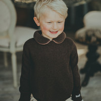 Freder Sweater Dark Brown Melange