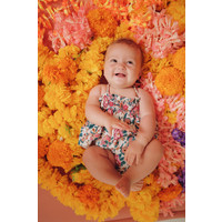 Rompers Emaline Cream Indian Flowers