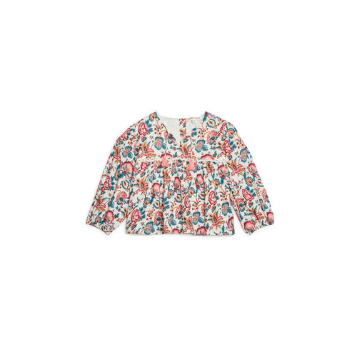 Louise Misha Oversized blouse met lange mouwen in bloemenprint