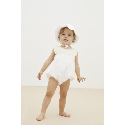 the new society Baby zomer hoedje off white