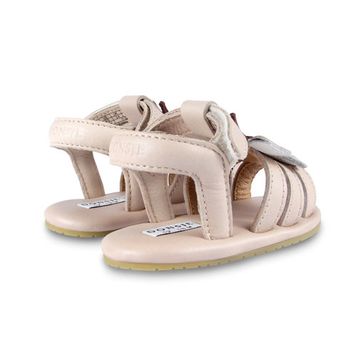 Donsje Baby sandalen vlinder in powder metallic nubuck