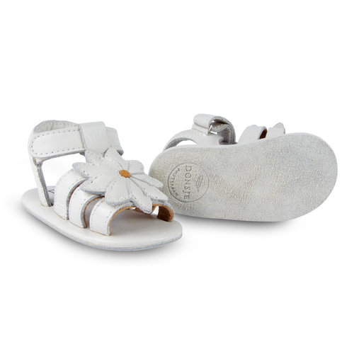 Donsje Baby sandalen daisy in off white leather