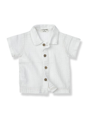 1 + in the family David Short Sleeve Shirt Off White