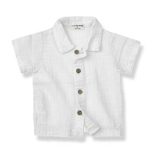 1 + in the family David Short Sleeve Shirt Off White
