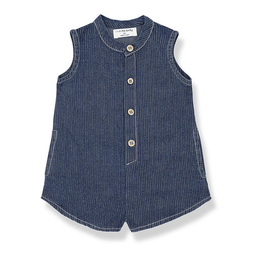 1 + in the family Short denim overall