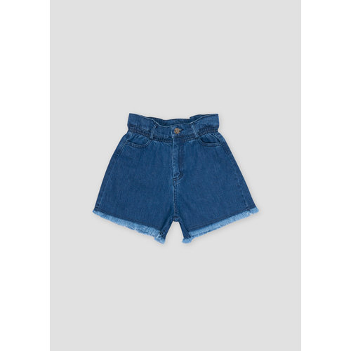 the new society Denim short met borduursels