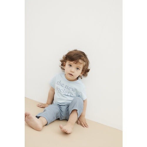 the new society Baby t-shirt met logo print