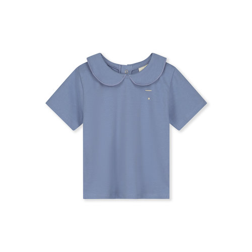 Gray label Baby top met korte mouw en kraagje in lavender