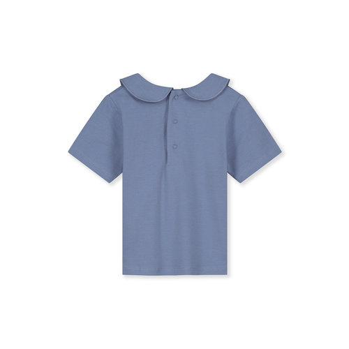 Gray label Baby top met korte mouw en kraagje in lavender