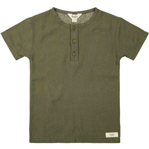 Baje studio Laguna Shortsleeve Blouse Linnen Green