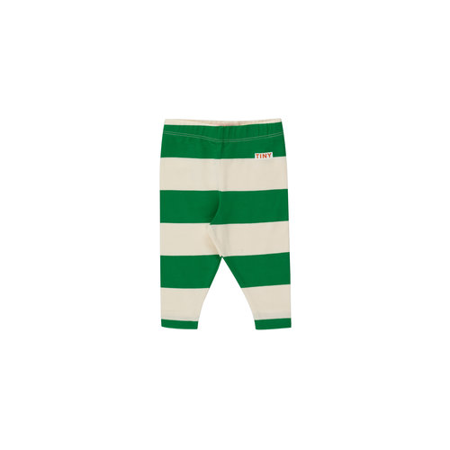 Tinycottons Stripes Baby Pant Pine Green