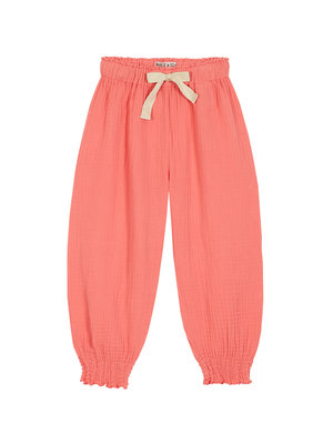 Emile & ida Pink Cotton Gauze Trousers Sushi