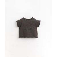 Baby T-shirt Breast Pocket Charcoal